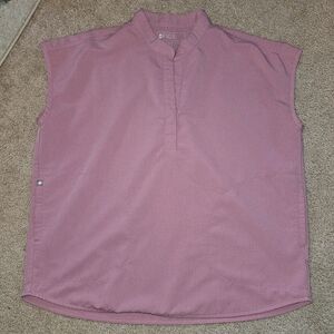 Figs Technical Collection Rafaela Mauve Pink Color Scrub Top Size Medium Women